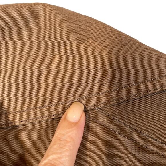 Talula Babaton Brown Cotton Collared Jacket Women Sz XS - Picture 10 of 10